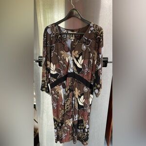 Olivia Harper Lee Lee's Valise Plus Size 4long sleeve Midi Dress Jersey Stretch